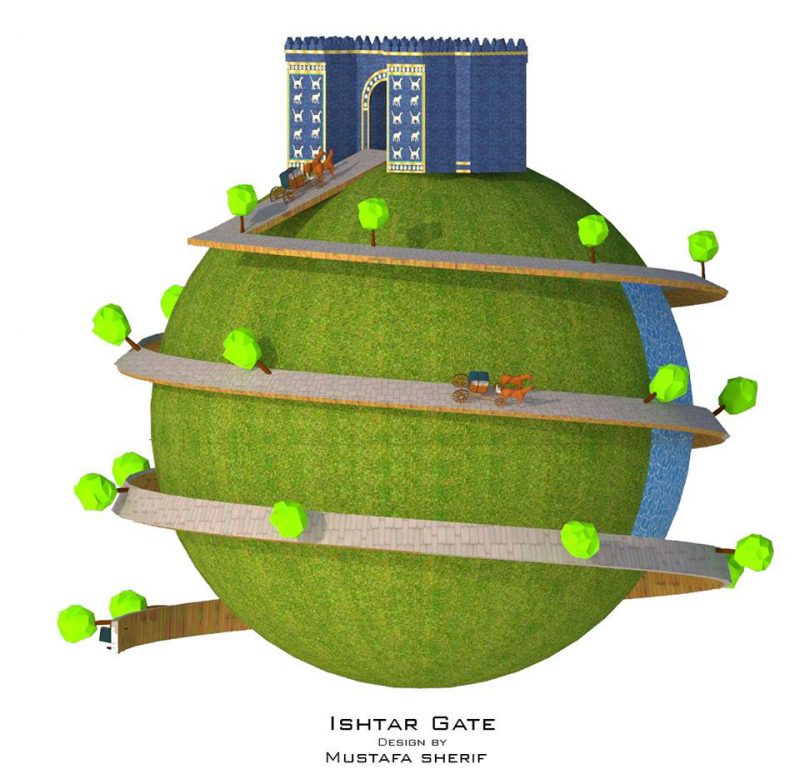 3D Modeling : Ishtar gate in Babylon - Iraq  3D Modeling : Ishtar gate in Babylon - Iraq