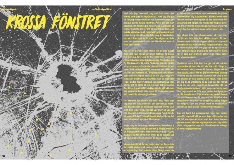 Krossa fönstret av Sakariya Hirsi Krossa fönstret av Sakariya Hirsi