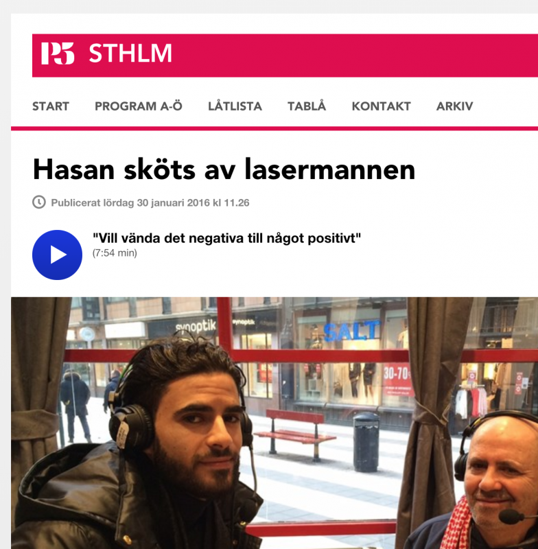 Mustafa pratar om 'Hasans vänner' i Sveriges Radio P5