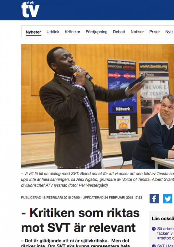 Moses tog med SVT till Tensta för att få en dialog med människor som bodde där Moses tog med SVT till Tensta för att få en dialog med människor som bodde där