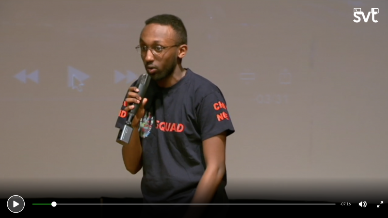 Sakariya Hirsi och Josef Farhan berättar om sitt filmprojekt 'Take Action' på SVT Play. Sakariya Hirsi och Josef Farhan berättar om sitt filmprojekt 'Take Action' på SVT Play.